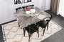 Hanah Home Ekol 1331 V4 Juego de 4 Sillas Negras